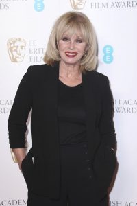 oanna Lumley is the first female host of BAFTA since 2001. (Photo by Joel Ryan/Invision/AP) 