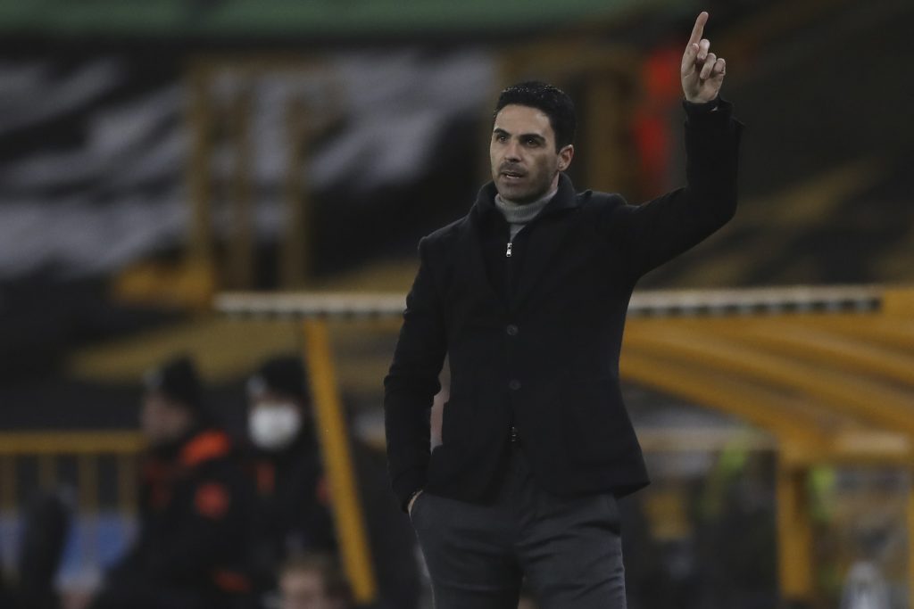 Arsenal's manager Mikel Arteta