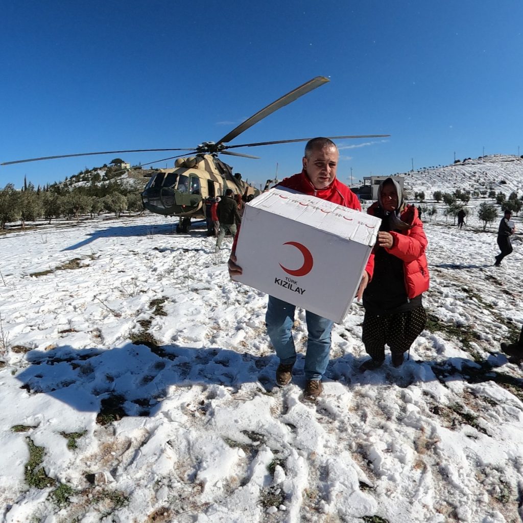 DEC Volunteers arriving with a package of essential relief items source: DEC Twitter