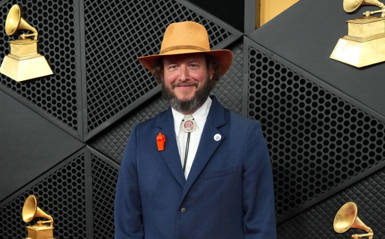 Justin Vernon at the Grammy Awards