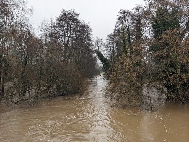Image of the flooding of The River Arrow.